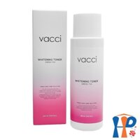 Nước hoa hồng cân bằng độ PH dưỡng trắng da trà xanh Vacci Whitening Toner Green Tea 250ml Hani Peni