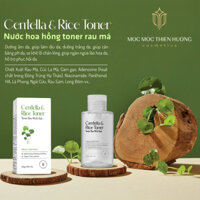 Nước hoa hồng Centenlla toner rau má&gạo - Toner Centella Moc moc thien huong Se Khít Lỗ Chân Lông, Phục Tế Bào da 200ml