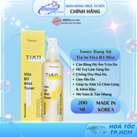 Nước Hoa Hồng Dạng Xịt Làm Sáng Da, Cămg Bóng Tia'm Vita B3 Mist Toner 200ml Hàn Quốc