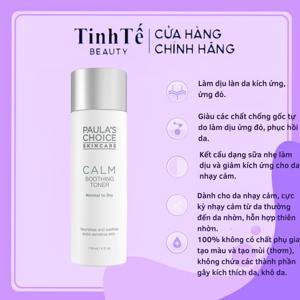 Nước hoa hồng dành cho da thường đến da dầu Calm Redness Relief Toner 118ml