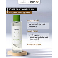 Nước hoa hồng đậu xanh BEPLAIN MUNG BEAN BALANCING TONER
