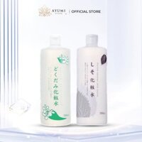 Nước Hoa Hồng Diếp Cá Tía Tô Dành Cho Da Dầu Mụn Toner Chinoshio Dokudami Natural Skin Lotion Nhật Bản 500ml