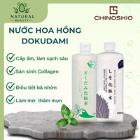 Nước hoa hồng Dokudami Chinoshio Natural Skin Lotion chiết xuất diếp cá và tía tô Nhật Bản 500ml