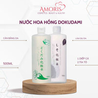 Nước Hoa Hồng Dokudami Chinoshio Natural Skin Lotion Chiết Xuất Diếp Cá, Tía Tô 500ml