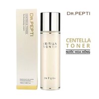 Nước hoa hồng Dr.Pepti Centella Toner 180ml Hàn Quốc dưỡng da căng bóng, Nước Toner cân bằng da, làm điều màu da