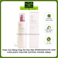 Nước hoa hồng dưỡng ẩm se khít lỗ chân lông cấp ẩm The Face Shop Pomegranate & Collagen Volume Lifting Toner 160ml