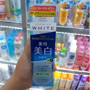 Nước hoa hồng dưỡng trắng da Kosé Moisture Mild White Lotion 180ml