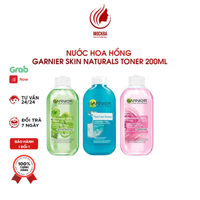 Nước Hoa Hồng Garnier Hàng Nga Skin Naturals Toner 200ml Dưỡng Ẩm Hỗ Trợ Sáng Da, Dùng Cho Da Khô Và Da Nhạy Cảm