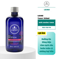 Nước Hoa Hồng Hữu Cơ LAINO Toner Nước khoáng Toner 250ml Nội Địa của Pháp Dưỡng Da Sáng Mịn