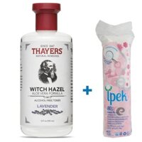 Nước Hoa Hồng Không Cồn Thayers Witch Hazel Lavender Oải Hương 355ml Dành cho da dầu, da có mụn  Tăng Tui Bông Tây Trang Ipek 80 Miêng