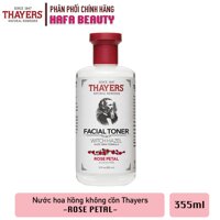 Nước hoa hồng không cồn THAYERS Alcohol-Free Rose Petal Witch Hazel Toner 355ml (Hương hoa hồng - Dành cho da khô da thường)