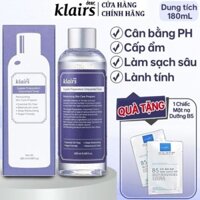 Nước Hoa Hồng Không Mùi Dành Cho Da Nhạy Cảm Klairs Supple Preparation Unscented Toner 180ml Sản Phẩm Chính Hãng
