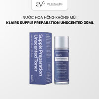Nước Hoa Hồng Không Mùi Dành Cho Da Nhạy Cảm Klairs Supple Preparation Unscented Toner 30ml