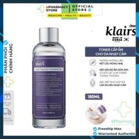 Nước hoa hồng làm trắng sáng da Klairs Toner cân bằng da 180ml phục hồi cấp ẩm