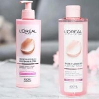 Nước hoa hồng Loreal Pháp 400ml | Sữa Rửa Mặt Loreal dành cho da khô và da nhạy cảm