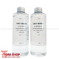 Nước hoa hồng Muji Light Toning water 200ml hàng Nhật nội địa light da dầu moisture da khô
