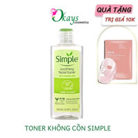 Nước hoa hồng OK156 toner nước cân bằng da simple làm dịu da, cấp ẩm, không chứa cồn 200ml- Okays