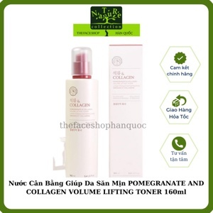 Nước hoa hồng Pomegranate And Collagen Volume Lifting Toner TheFaceShop