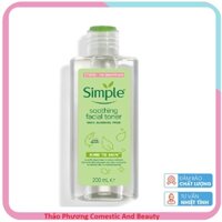 Nước Hoa Hồng Simple Kind To Skin Soothing Facial Toner 200ml Giúp Làm Mềm Mịn Da