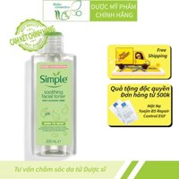 Nước hoa hồng Simple, Toner Simple Kind To Skin Soothing Facial