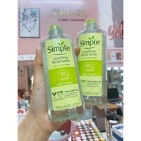 Nước Hoa Hồng Soothing Facial Toner Simple cân bằng ẩm cho da 200ml