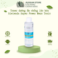 Nước hoa hồng Toner Bielenda Super Power Mezo Xanh Dương dưỡng ẩm cho da khô mất nước 200ML