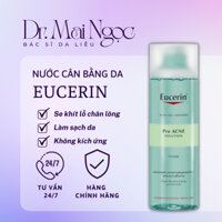 Nước hoa hồng Toner cho da dầu mụn Eucerin ProAcne Solution Toner 200ml Dr. Mai Ngọc