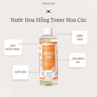 Nước Hoa Hồng Toner Hoa Cúc & AHA Ngừa Mụn, Giảm Dầu Dành Cho Da Dầu Mụn MILAGANICS 250ml