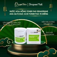 Nước Hoa Hồng Toner Pad SenaDemar AHA-Glycolic Acid Toner Pad 70 miếng