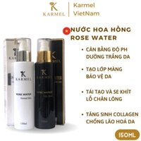 Nước Hoa Hồng Toner Se Khít Lỗ Chân Lông Cấp Ẩm, Cân Bằng Da dưỡng da ngừa mụn trắng da 150ml - Rose Water Kamel(Karmel)