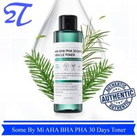 Nước Hoa Hồng Toner Some By Mi AHA BHA PHA 30 Days Miracle Giảm Mụn Sạch Da 150ml