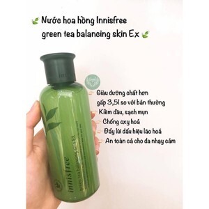Nước hoa hồng Green tea fresh skin Innisfree
