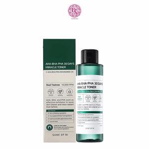 Nước hoa hồng trị mụn AHA-BHA-PHA Some By Mi 30 Days Miracle Toner 6ml