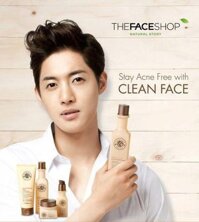 Nước hoa hồng trị mụn Clean Face Mild Toner The face shop