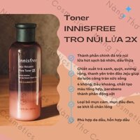 Nước hoa hồng tro núi lửa innisfree Jeju Volcanic Pore Toner 2x 200ml