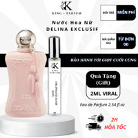 Nước Hoa Hương Delina Exclusif EMI KING PARFUM Hương Hoa Hồng Thơm Lâu, Hương Vani