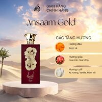 Nước hoa Lattafa Pride Ansaam Gold Perfumes EDP nước hoa nữ sexy, quyến rũ, lady 100ml