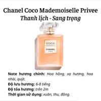 Nước hoa Mademoiselle Privee thanh lịch, sang trọng