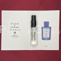 Nước Hoa Mini - Acqua di Parma Acqua di parma Blue Mediterraneo - Myrtle from Panarea, 2008 2ML