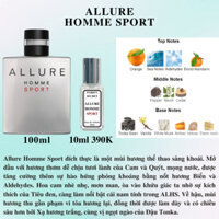 Nước hoa Nam - Allure Homme Sport