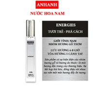 Nước hoa nam ANHANH BOSS ENERGISE - Tự Do, Tươi Trẻ, Phá Cách - Lưu hương 6-8 tiếng - Lọ 10ml