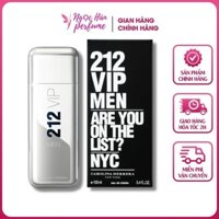 Nước Hoa Nam Cao Cấp 212 VIP MEN CAROLINA HERRERA Bạc 20ml