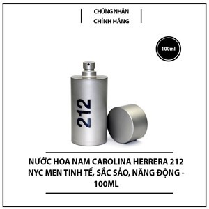 Nước hoa nam Carolina Herrera 212 Men - 100 ml