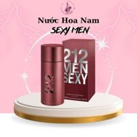 Nước hoa nam Carolina Herrera 212 SEXY MEN EDT 100ML- Hương thơm nam tính và mạnh mẽ, lưu hương lâu - Duy Perfume qx