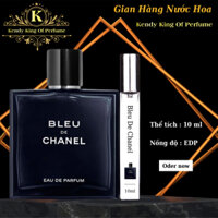 Nước hoa nam Cha.nel,  Bleu de cha.nell EDP chiết 10ml nam tính lôi cuốn trưởng thành -  Kendy King Of Perfume