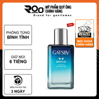 Nước Hoa Nam Gatsby EDT White Up Eau de Toilette - Tặng móc khoá chính hãng - Sky ReflectionBlue