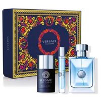 Nước hoa nam Gift Set Versace Pour Homme EDT 3pcs  ( Nước hoa 100ML + Nước hoa 10ML + Lăn Khử Mùi 75ML )