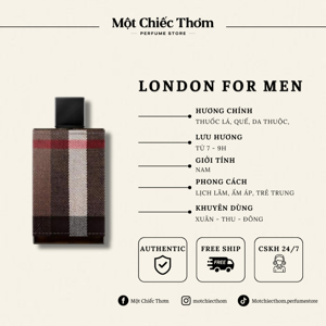 Nước hoa nam London For Men - 30 ml