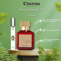 Nước Hoa Nam Nữ Baccarat Rouge 540 Extrait Chiết 10ml Tinh Tế Gợi Cảm
