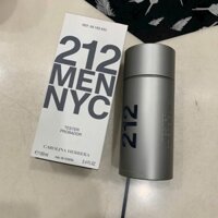 Nước Hoa Nam : Tester Carolina Herrera 212 Men NYC EDT 100ml ( Hộp giấy như hình )